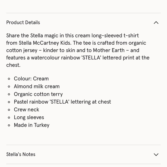 Baby Girl Stella McCartney Rainbow Logo Sweatshirt Hoodie White Toddler 2T Kids - Picture 4 of 7